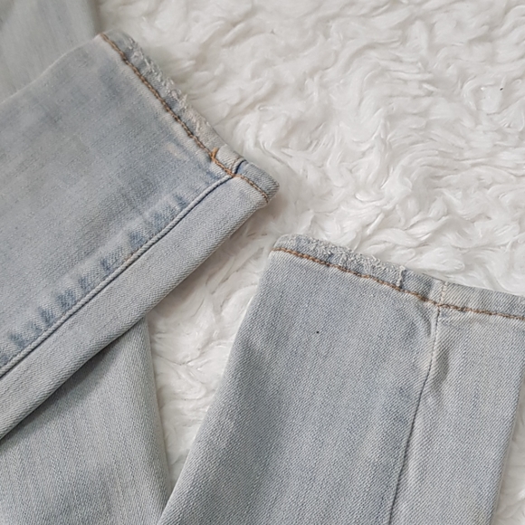 AE DISTRESSED LIGHT WASH Y2K LOW RISE JEGGINGS - Picture 8 of 8